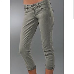 Paige Venice Crop Jeans Serengenti Green 27